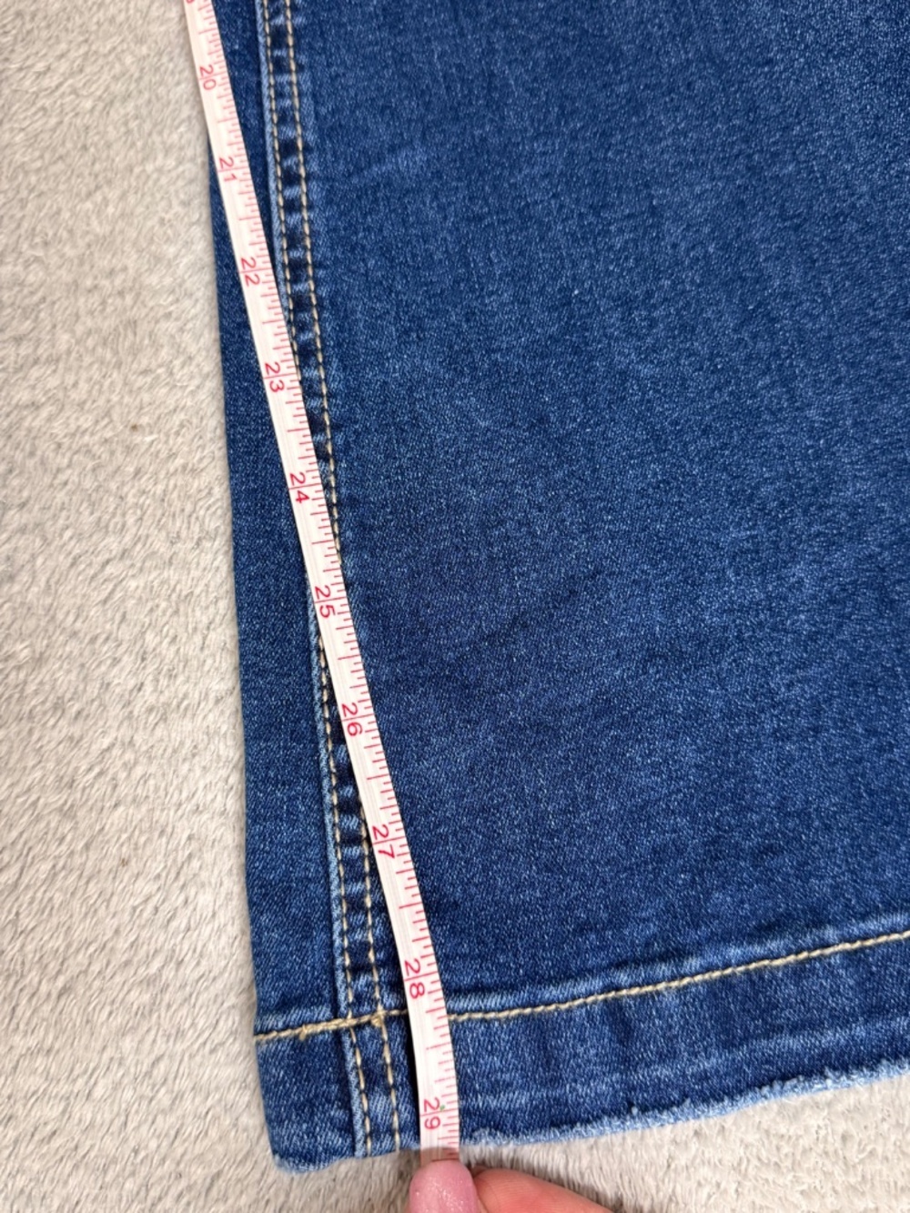 Boutique Button Fly Bootcut Jeans Size 14 Distressed Stretch Denim Flare NWOT - Picture 4 of 9